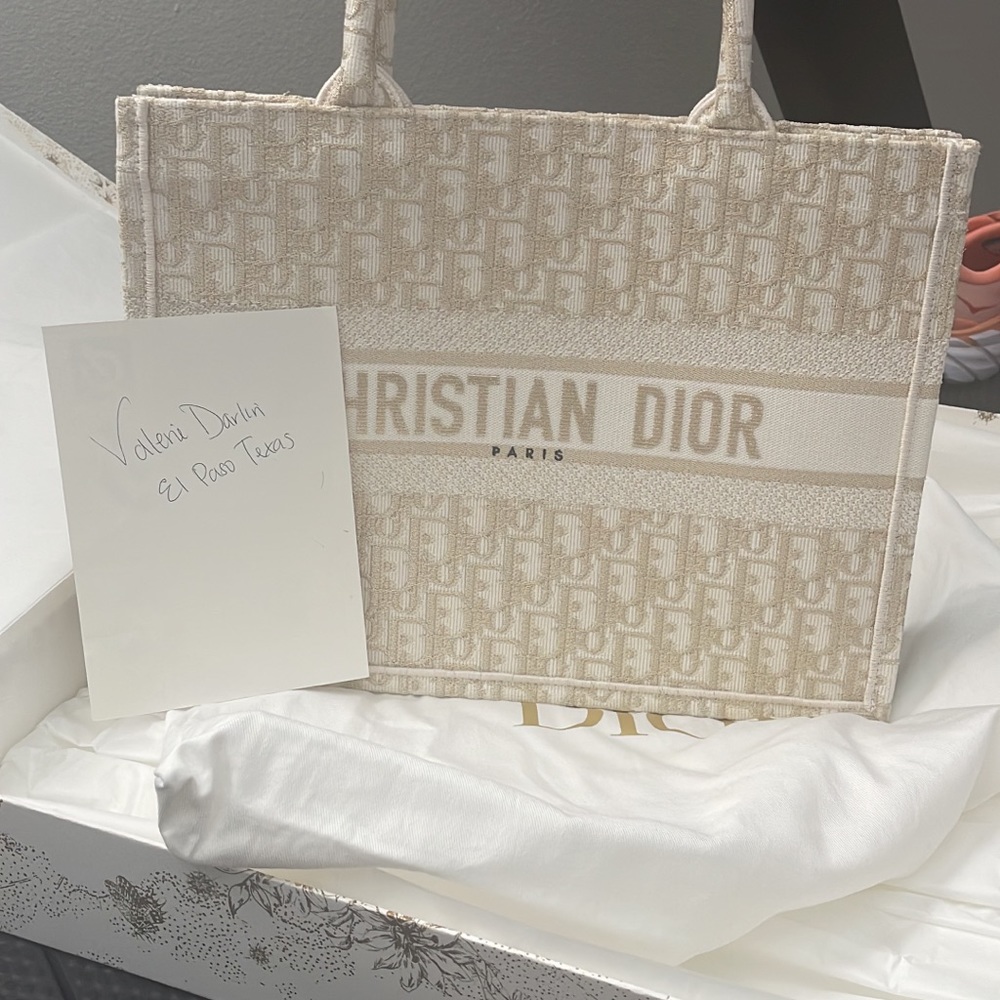 Dior book tote, medium size